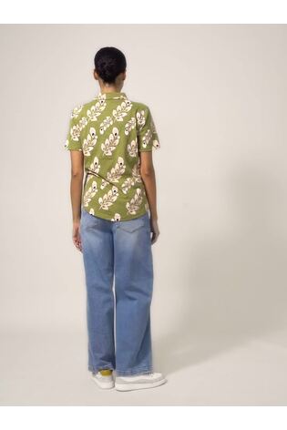 White Stuff Green Penny Pocket Jersey Shirt - Image 2 of 4