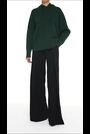Leem Black Front Pleated Wide Leg Culotte Trousers - Image 2 of 5