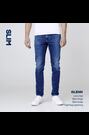 JACK & JONES Grey Wash Glen Slim Jeans - Image 2 of 6