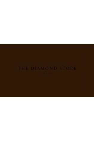The Diamond Store Aquamarine Blue 0.38CT and Diamond Stellato Necklace in 9K White Gold
