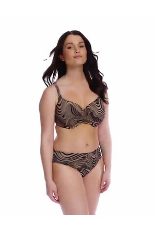 Fantasie Brown Mocha Pemba Island Mid Rise Bikini Briefs - Image 2 of 6