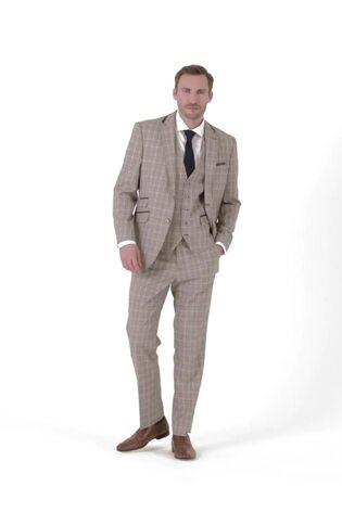 Skopes Tailored Fit Natural Whittington Check Suit: Jacket - Image 2 of 4