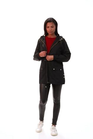 Roman Black Shower Resistant Rain Jacket - Image 2 of 6