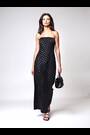 Religion Black Embellished Mila Maxi Column Dress With Sequins - Image 2 of 7