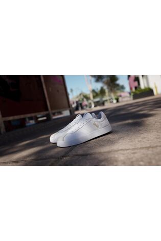 adidas White VL Court 3.0 Trainers - Image 2 of 12