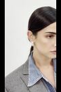 Aela Silver Tone Lattice Teardrop Earrings - Image 1 of 1