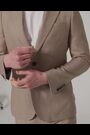 Harry Brown Brown Slim Fit Suit Archie Melange Jacket - Image 2 of 13