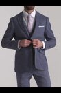 Skopes Blue Jude Tweed Tailored Fit Suit Jacket - Image 2 of 6