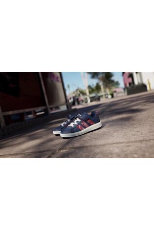 adidas Blue Marvel Spiderman Grand Court Kids Trainers - Image 2 of 10