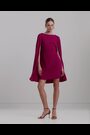 Lauren Ralph Lauren Pink Cape Georgette Cocktail Dress - Image 2 of 9