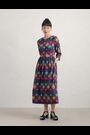 Seasalt Cornwall Purple Forestry Printed Midi Dress - Image 2 of 11