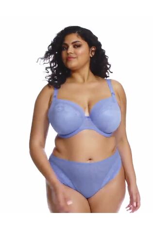 Elomi Blue Cornflower Nerina Stretch Plunge Bra - Image 2 of 5