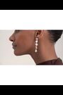 Cristal transparente tono plateado - Ted Baker Julianna: Pendientes largos de cadena con pedrería - Imagen 2 de 7