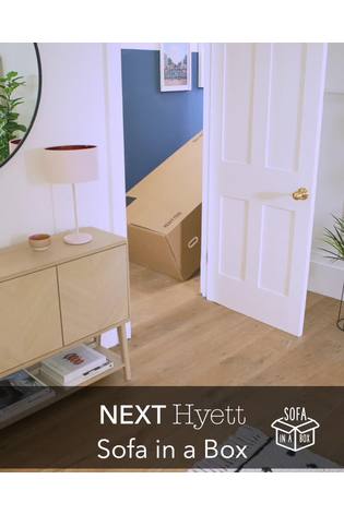 Soft Marl Dark Grey Hyett Compact 2 Seater 'Sofa In A Box' - Image 2 of 5