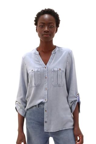 Roman Blue Buttoned Pocket Shirt - Image 2 of 6