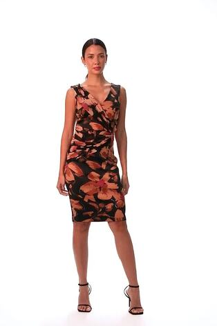 Roman Metallic Glitter Spot Print Hanky Hem Stretch Top - Image 2 of 6