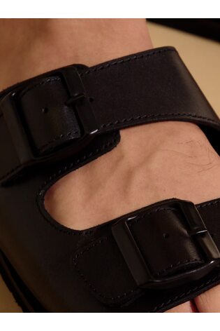 Jones Bootmaker Black Watton Leather Slip-On Mules - Image 2 of 7 Jones Bootmaker Black Watton Leather Slip-On Mules - Image 2 of 7