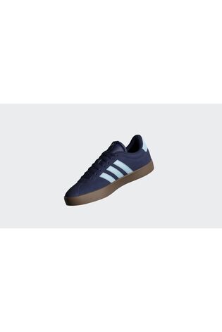 adidas Dark Blue VL Court Trainers - Image 2 of 12