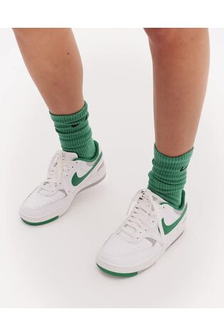 Nike White/Green Gamma Force Trainers - Image 2 of 11