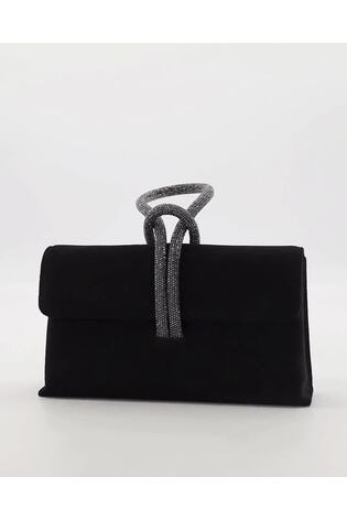 Dune London Black Diamanté Handle Brynie Grab Bag - Image 2 of 5