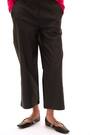 Roman Black Coated Wide Leg Cropped Trousers - Image 2 of 6