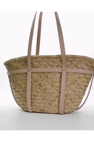 Buy Dune London Natural Large Discovery Summer Basket Tote Bag from Next Ireland