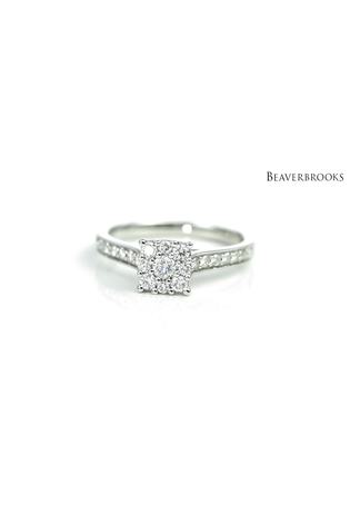 Beaverbrooks 9ct Diamond Cluster Ring