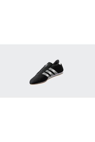 adidas Originals Black Grey Taekwondo Lace-Up Trainers - Image 2 of 9