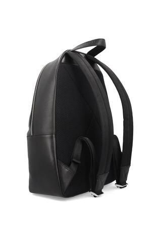 Micro-Grain Leather Backpack in Black - Image 2 of 5