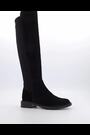 Dune London Black Text Under The Knee 50/50 Boots - Image 2 of 5