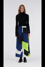 leem Black Funnel-Neck Plissé Top - Image 2 of 6