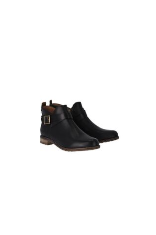Barbour® Black Darlene Buckled Ankle Boots - Image 2 of 6 Barbour® Black Darlene Buckled Ankle Boots - Image 2 of 6