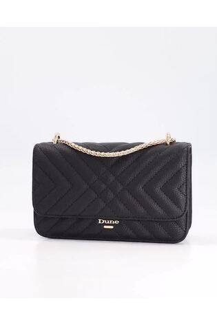 Dune London Black Edorchie Quilted Shoulder Bag - Image 2 of 6