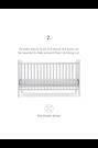 CuddleCo Grey Juliet Cot Bed with Mother and Baby Rose Gold Sprung Mattress - Image 2 of 5