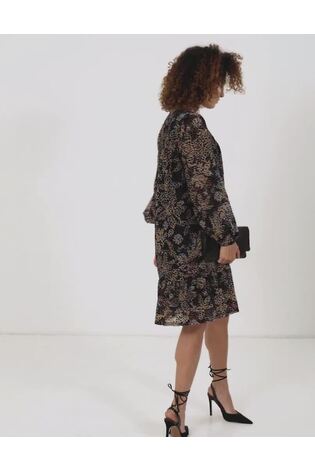 FatFace Black Poplar Floral Devore Swing Dress - Image 2 of 7