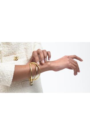 Ted Baker Gold Huulia Multi Hoop Bangle Bracelet - Image 2 of 7