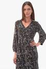 Roman Blue Floral Print Lace Trim Dress - Image 2 of 6