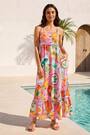 Roman Pink Postcard Print Ric Rac Maxi Dress - Image 2 of 5
