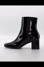 Dune London Black Branded Smart Block Heel Onsen Ankle Boots - Image 2 of 6