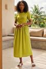 Roman Green Buttoned Pocket Stretch Midi Dress - Image 2 of 7