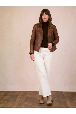 Lakeland Leather Tan Tarn Biker Jacket - Image 2 of 9