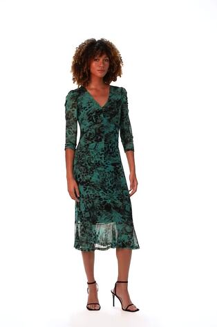 Roman Bedrucktes Midi-Kleid aus Netzstoff - Bild 2 von 6 Roman Bedrucktes Midi-Kleid aus Netzstoff - Bild 2 von 6