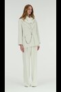 leem Cream Embellished Oversized Blazer - Image 2 of 6