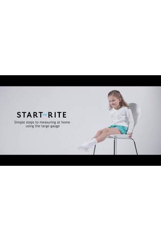 Start Rite G Fit Star Jump T-Bar Black Leather Black School Shoes
