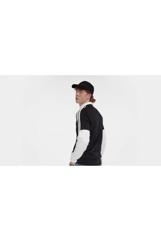 adidas Black Essentials Single Jersey 3-Stripes 100% Cotton T-Shirt - Image 2 of 8 adidas Black Essentials Single Jersey 3-Stripes 100% Cotton T-Shirt - Image 2 of 8
