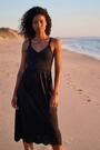 Roman Black Crochet Strappy Midi Dress - Image 2 of 5