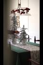 White Snowy Downswept Set of 2  Pre Lit Christmas Tree - Image 2 of 6