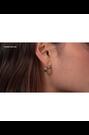 Karen Millen Gold Tone Crystal Hoop Earrings - Image 2 of 6