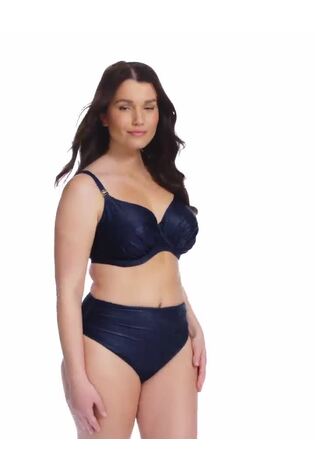 Fantasie Blue Midnight Sparkle Paros Coast Underwire Gathered Full Cup Bikini Top - Image 2 of 6