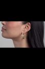 Ted Baker Gold Tone Large Wayva: Jewelled Wave Hoop Earrings - Image 2 of 4